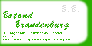 botond brandenburg business card